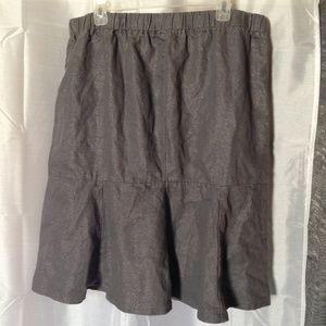 Shimmery 3x knee-length skirt